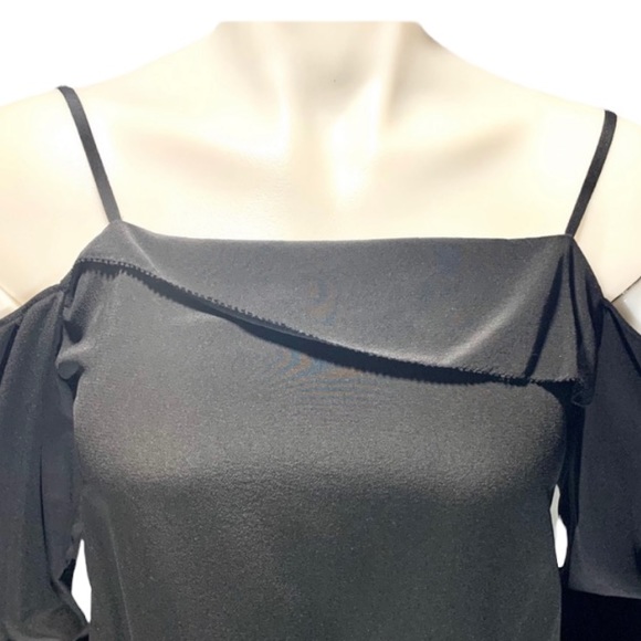 Rag & Bone SILK NWT $179 Cold Shoulder Long Sleeve Blouse Karley Shirt Tuedo - Picture 5 of 8